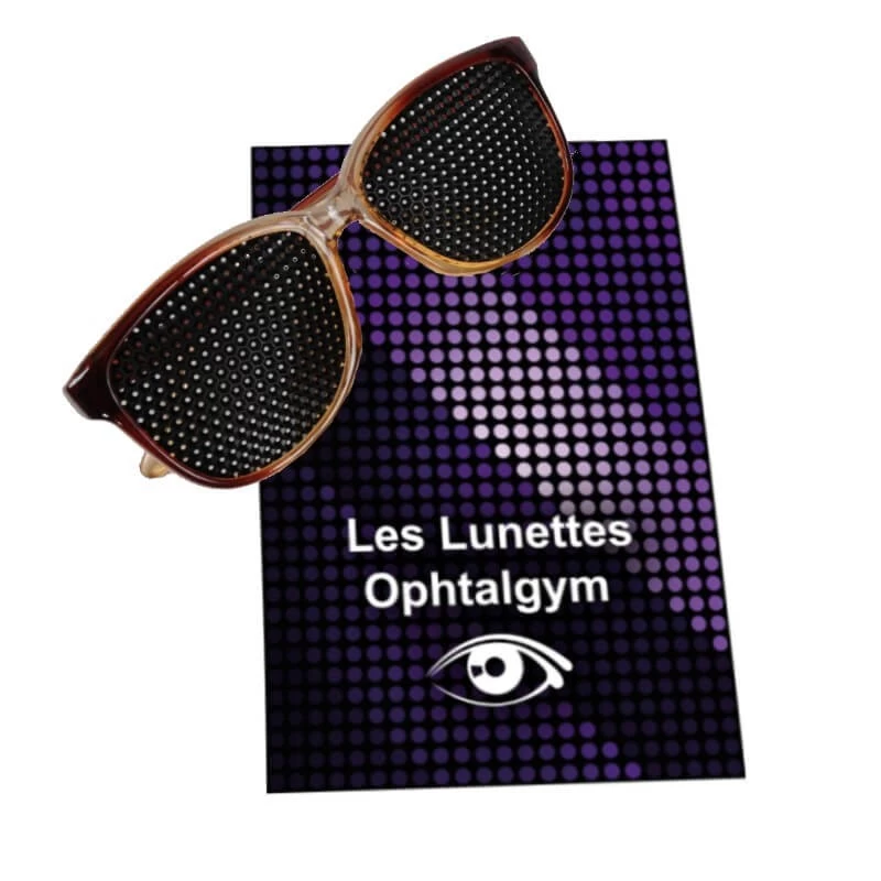 les lunettes a trous ophtalgym - réparer sa vision